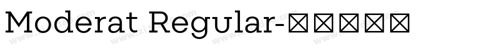 Moderat Regular字体转换